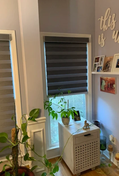 beautiful plantation shutters installation project